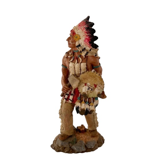 Counting Coup The First Americans Russ Berry #13853 8" Indian Ax Shield resin - Picture 4 of 13